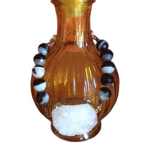 Gold Plated Druzy Crystal Bracelet